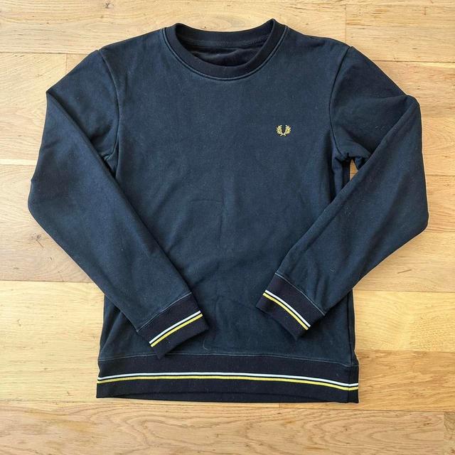 Fred Perry Men's Jumper - Black - S on Productcaster.