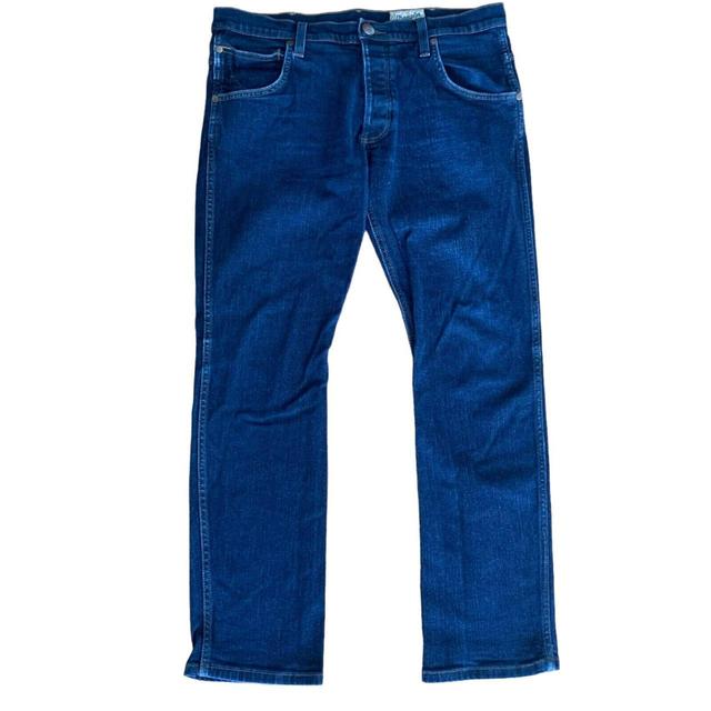 Wrangler Men's Straight leg Jeans - Blue - 34" on Productcaster.