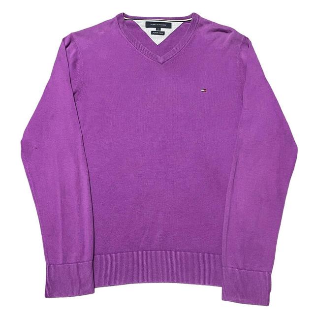 Tommy Hilfiger Men's Jumper - Purple - M on Productcaster.