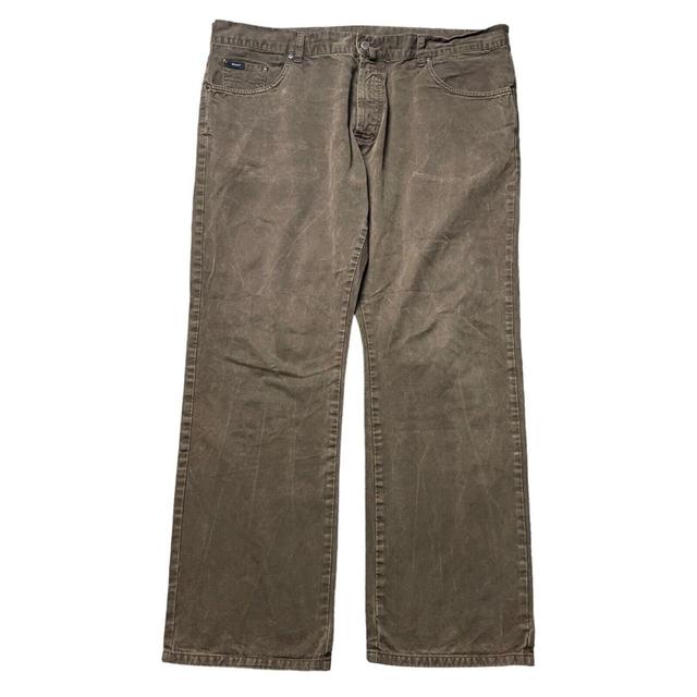 GANT Men's Straight leg Trousers - Brown - 44" on Productcaster.