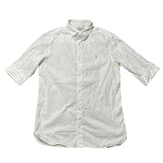 AllSaints Men's Shirt - White - S on Productcaster.