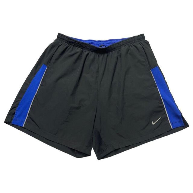 Nike Men's Shorts - Black/Blue - M on Productcaster.