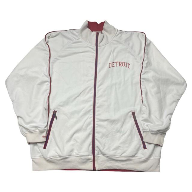 Mitchell & Ness Men's Jacket - White/Red - 3XL on Productcaster.