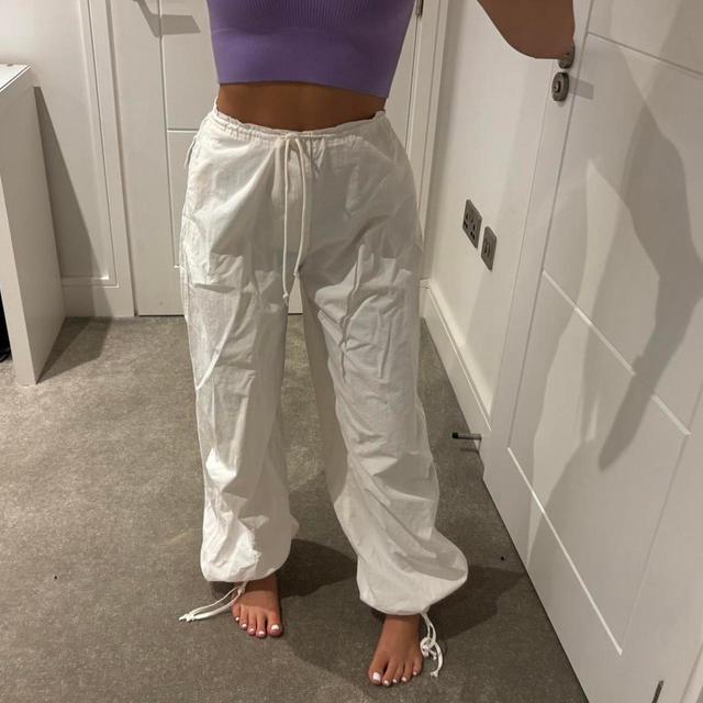 Women's Trousers - White - S on Productcaster.