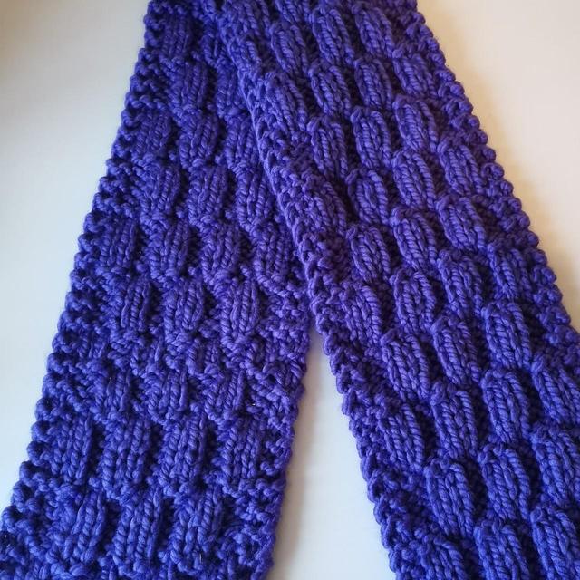 Handmade Women's Scarf - Purple on Productcaster.