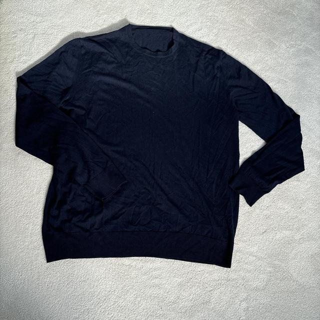 Prada Men's Jumper - Navy/Black - L on Productcaster.