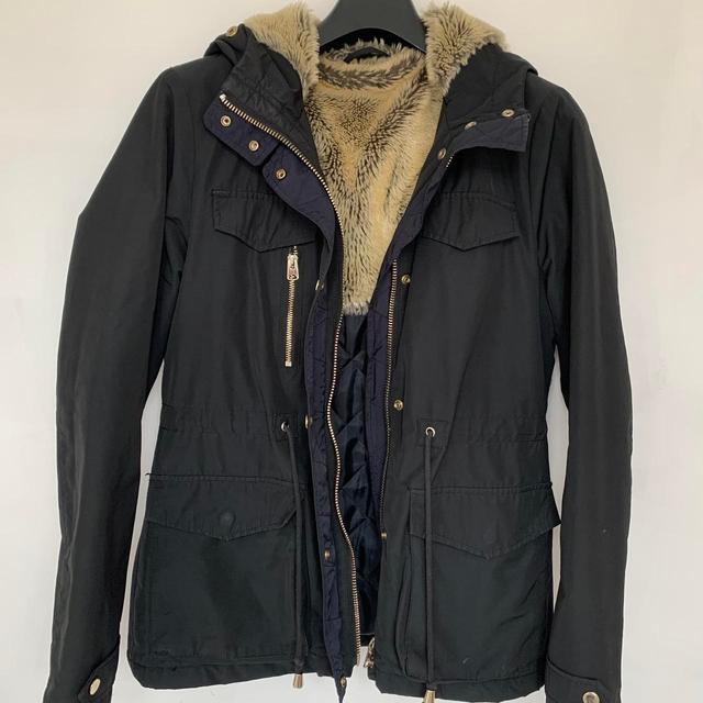 Topshop Women's Parka - Navy - UK 8 on Productcaster.