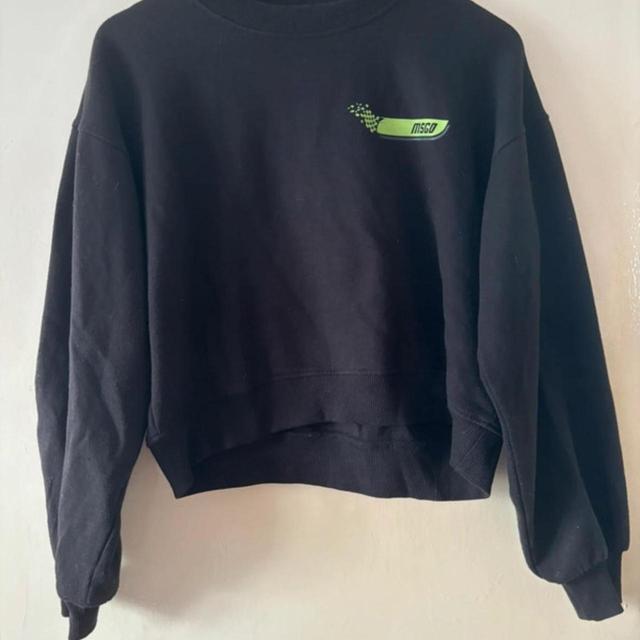 Missguided Women's Sweatshirt - Black/Green - 8 on Productcaster.