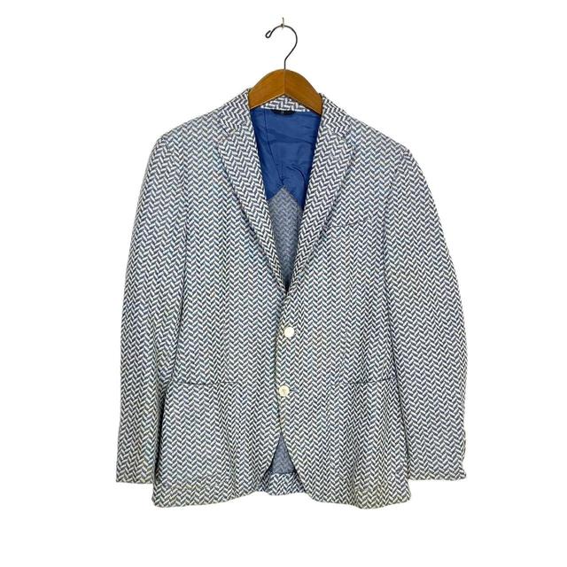 Lanvin Men's Blazer Jacket - Blue - S on Productcaster.