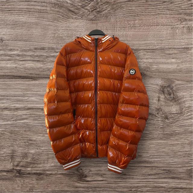 Michael Kors Men's Puffer Jacket - Orange - M on Productcaster.