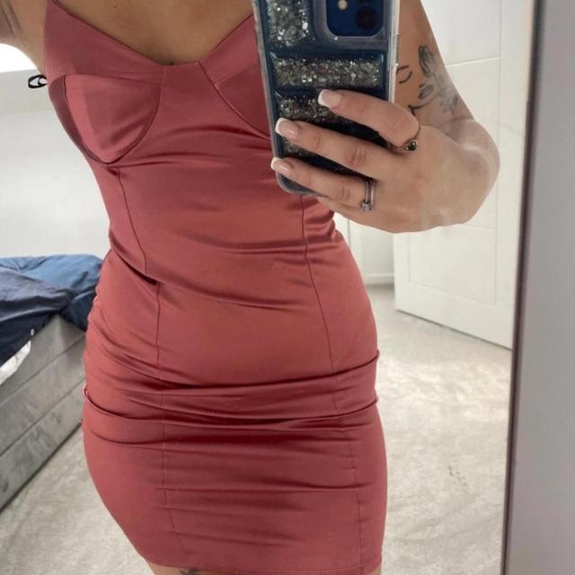 Women's Bodycon Dress - Pink/Burgundy - 6 on Productcaster.