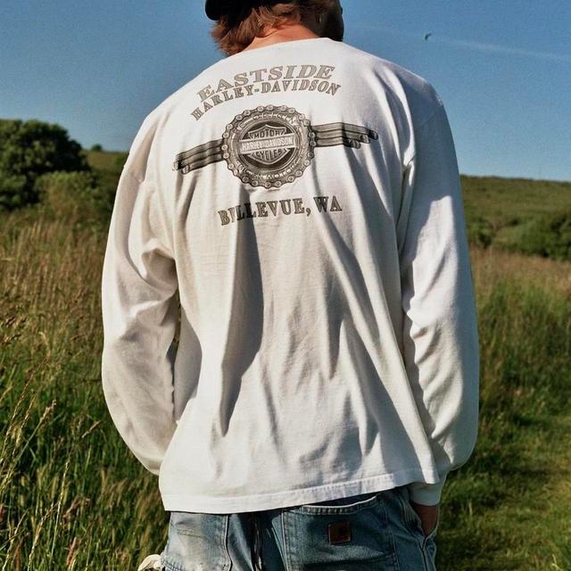 Harley Davidson Men's T-shirt - White - XL on Productcaster.