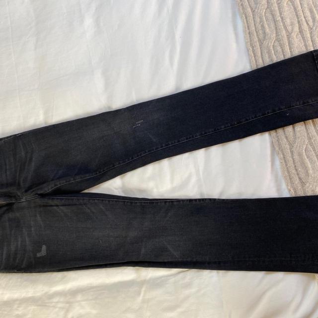 Current/Elliott Women's Straight leg Jeans - Black/Navy - 28" on Productcaster.