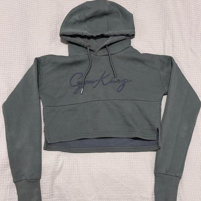 Gym King Women's Hoodie - Grey/Blue - 6 on Productcaster.