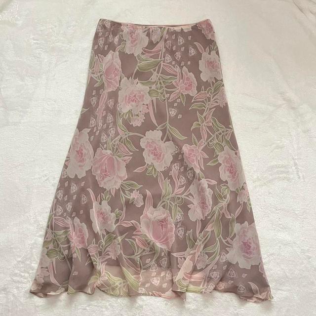 Vintage Women's Party Skirt - Pink/Multi - UK 14 on Productcaster.