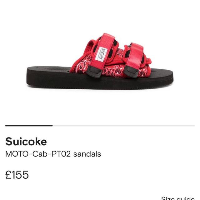 Suicoke Men's Sandals - Red/Black - UK 8 on Productcaster.