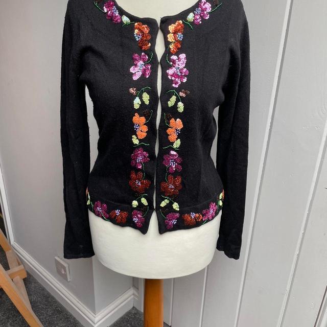 Women's Cardigan - Black/Multi - 8 on Productcaster.