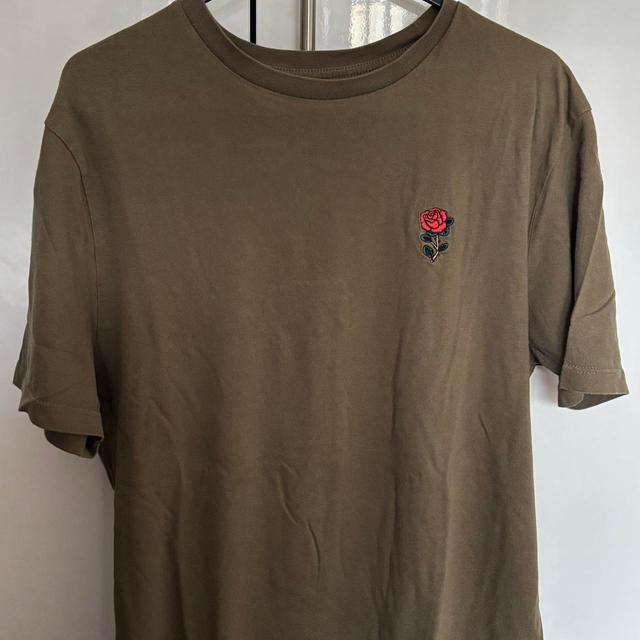 River Island Men's T-shirt - Brown/Khaki - S on Productcaster.