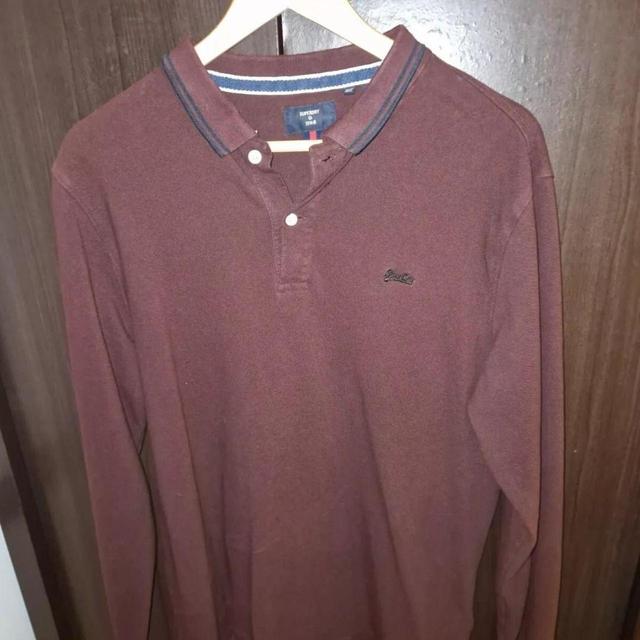 Superdry Men's Polo shirt - Burgundy - XL on Productcaster.