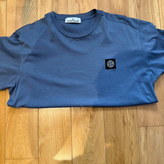 Stone Island Men's T-shirt - Blue/Navy - M on Productcaster.