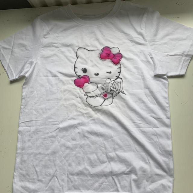 Hello Kitty Men's T-shirt - White/Multi - M on Productcaster.