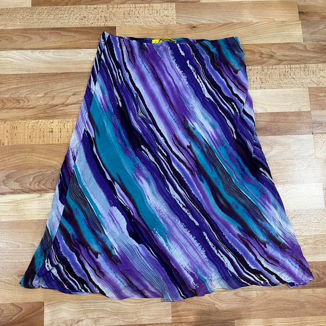 Vintage Women's Skirt - Multi/Purple - UK 10 on Productcaster.