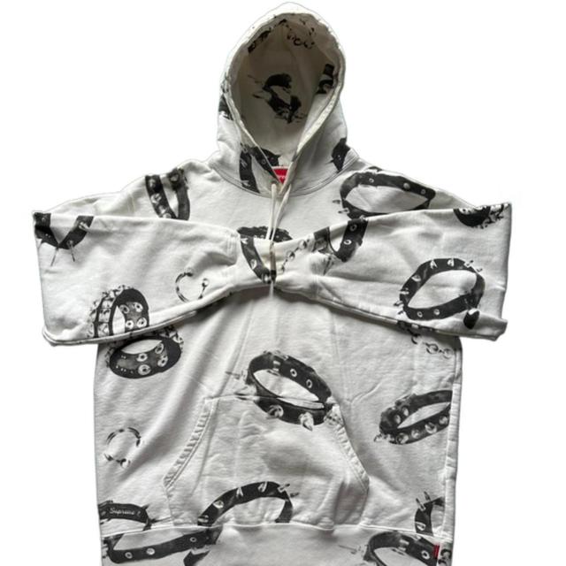 Supreme Men's Hoodie - White/Black - L on Productcaster.