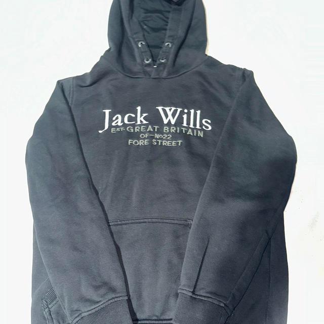 Jack Wills Kids' Hoodie - Black/Grey - 12 years on Productcaster.