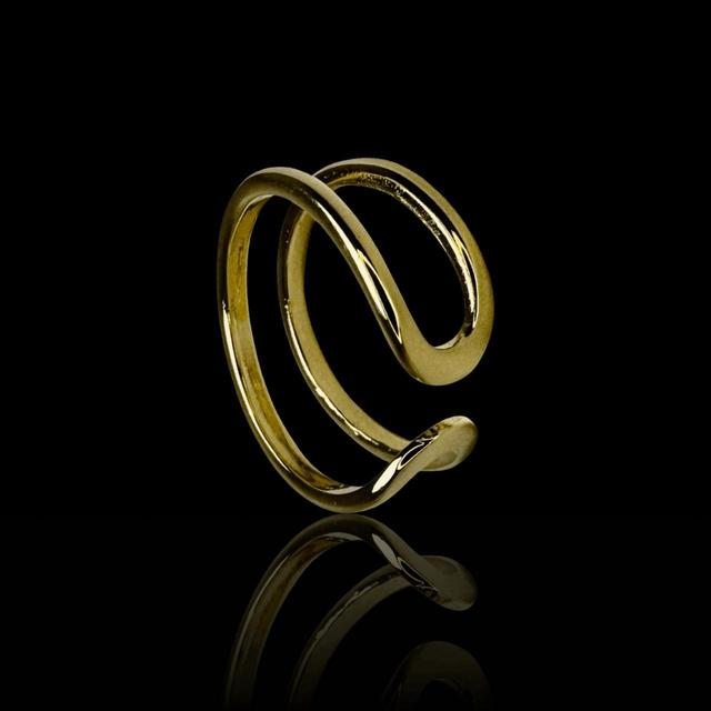 Handmade Women's Ring - Silver/Gold on Productcaster.