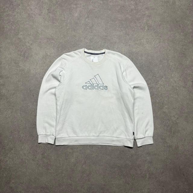 Adidas Men's Sweatshirt - White - M on Productcaster.