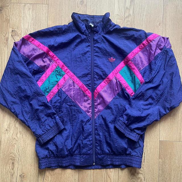 Adidas Women's Windbreaker Jacket - Purple/Pink - UK 12 on Productcaster.