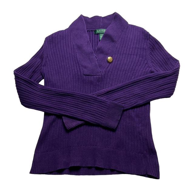 Ralph Lauren Women's Jumper - Purple - S on Productcaster.