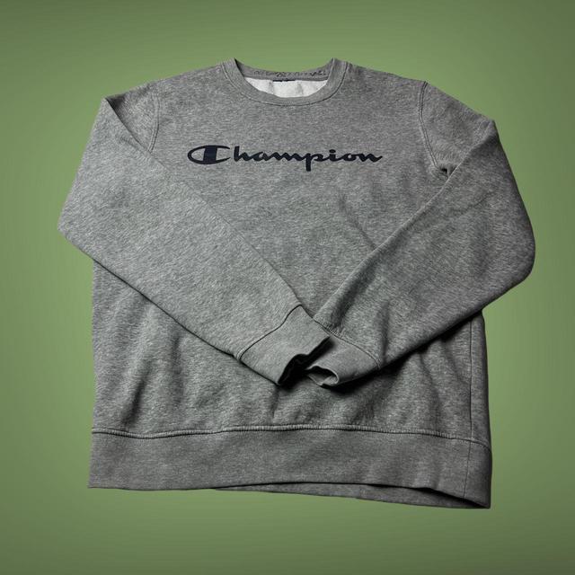 Champion Men's Sweatshirt - Grey - S on Productcaster.