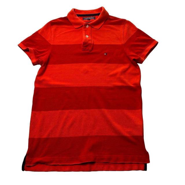 Tommy Hilfiger Men's Polo shirt - Orange - XS on Productcaster.