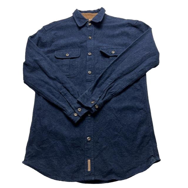 Vintage Men's Shirt - Navy - S on Productcaster.