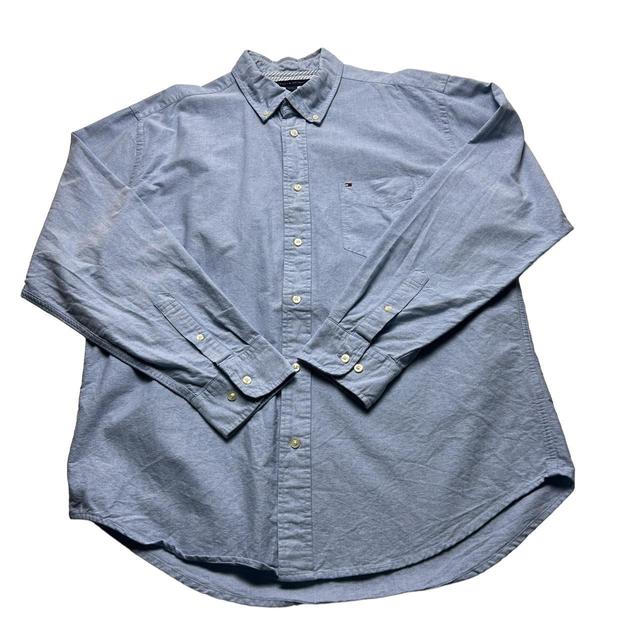 Tommy Hilfiger Men's Shirt - Blue - L on Productcaster.