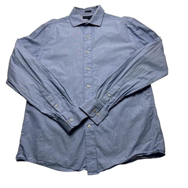 Tommy Hilfiger Men's Shirt - Blue - M on Productcaster.