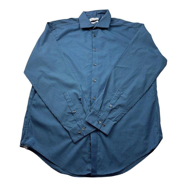 Calvin Klein Men's Shirt - Blue - L on Productcaster.