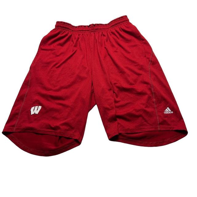 Adidas Men's Shorts - Red - M on Productcaster.