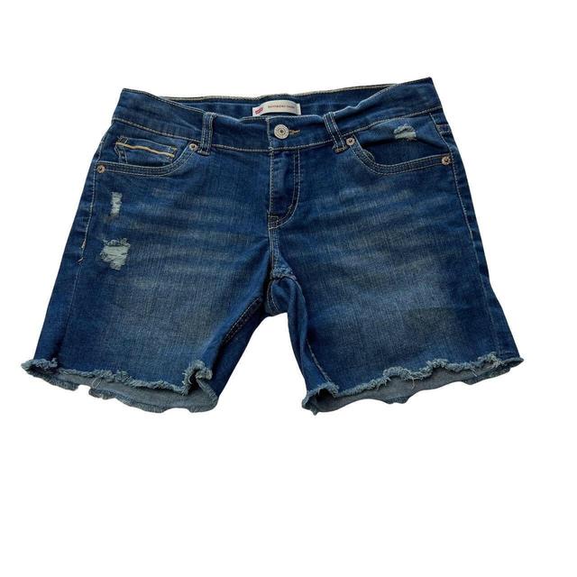 Levi's Women's Shorts - Blue - 30" on Productcaster.