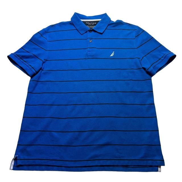 Nautica Men's Polo shirt - Blue/Black - XL on Productcaster.