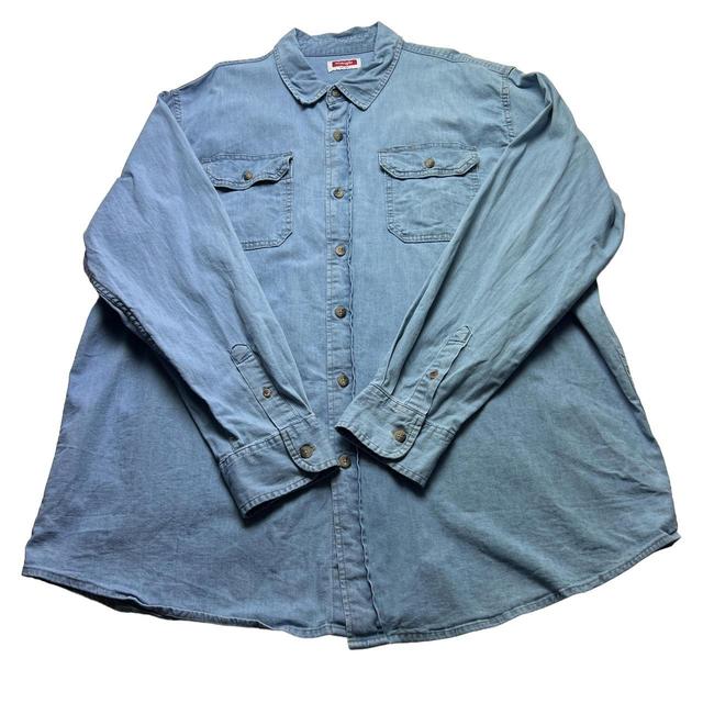 Wrangler Men's Shirt - Blue - XL on Productcaster.