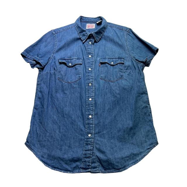 Levi's Women's Shirt - Blue - S on Productcaster.