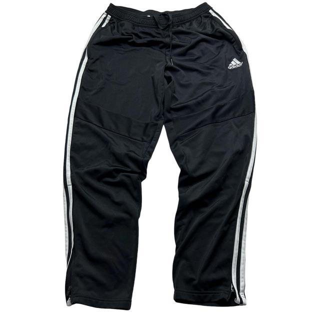 Adidas Men's Sweatpants - Black/White - L on Productcaster.