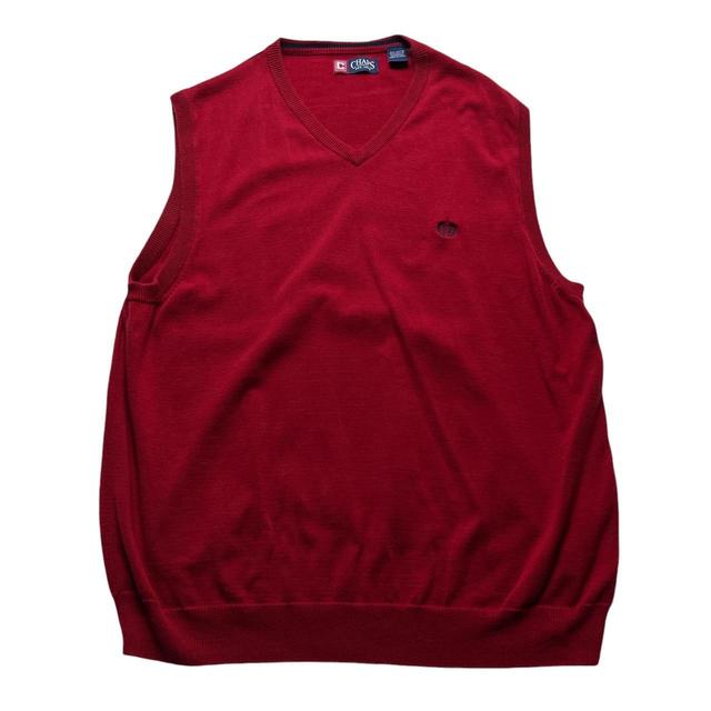 Chaps Men's Jumper - Red/Burgundy - XL on Productcaster.