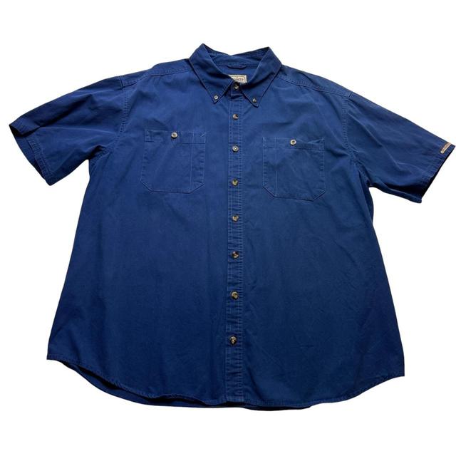 Vintage Men's Shirt - Blue/Navy - XL on Productcaster.