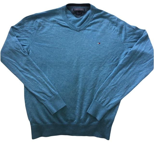 Tommy Hilfiger Men's Sweatshirt - Blue - L on Productcaster.