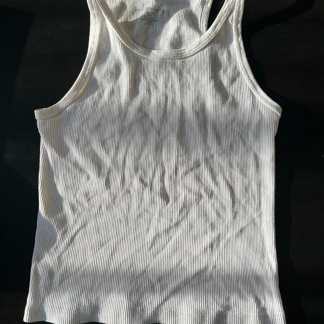 Brandy Melville Women's Vest - White - XXS on Productcaster.