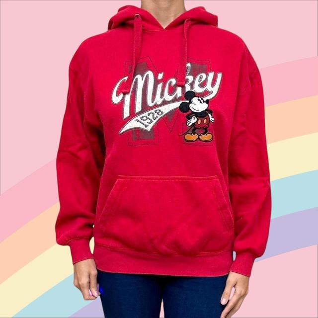 Disney Women's Hoodie - Red - S on Productcaster.