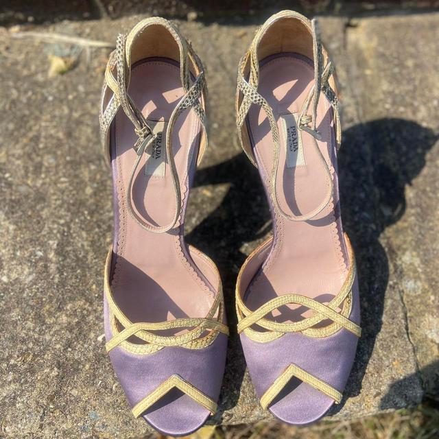 Prada Women's Footwear - Purple/Cream - UK 6.5 on Productcaster.